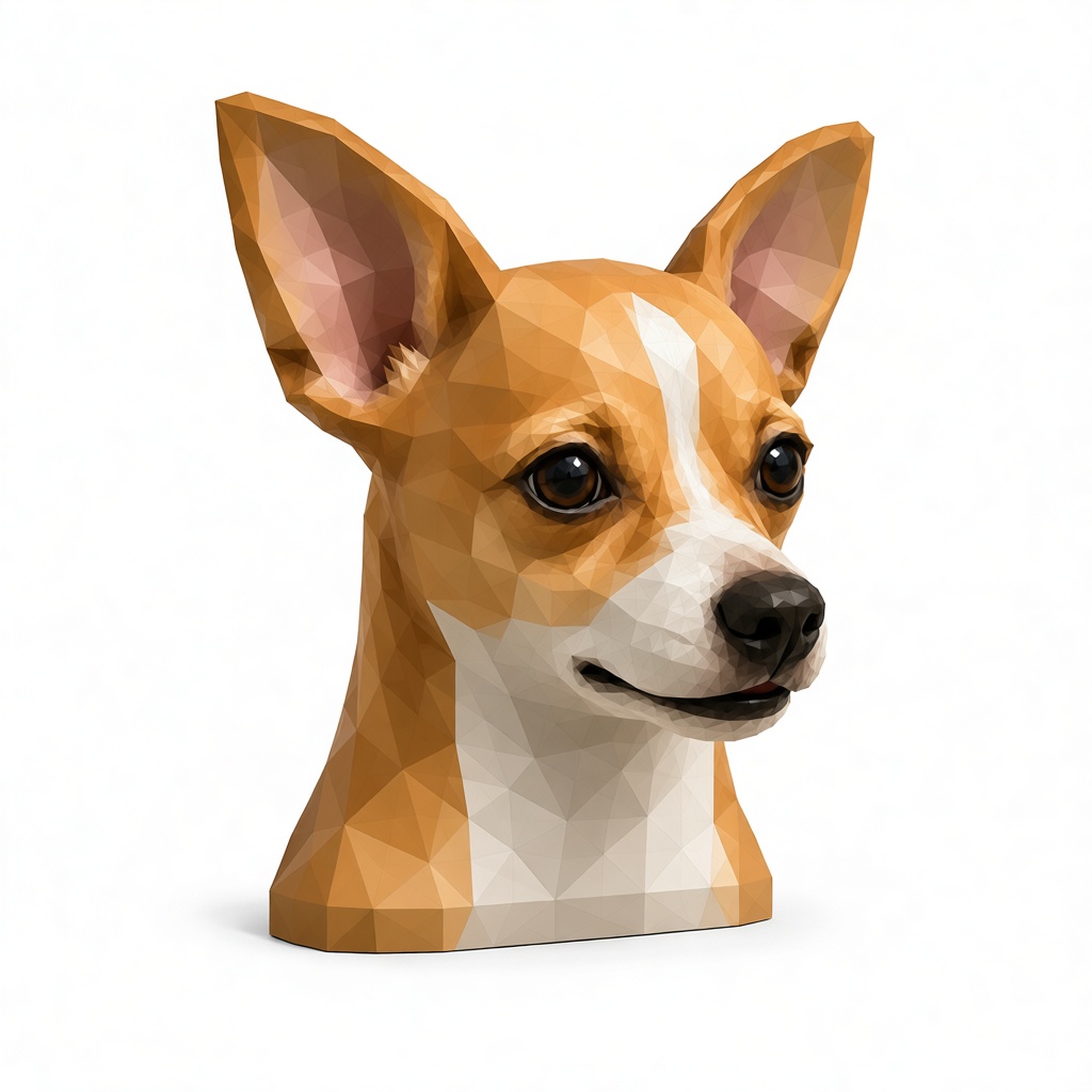 Basenji Dog Bust free 3D printable STL