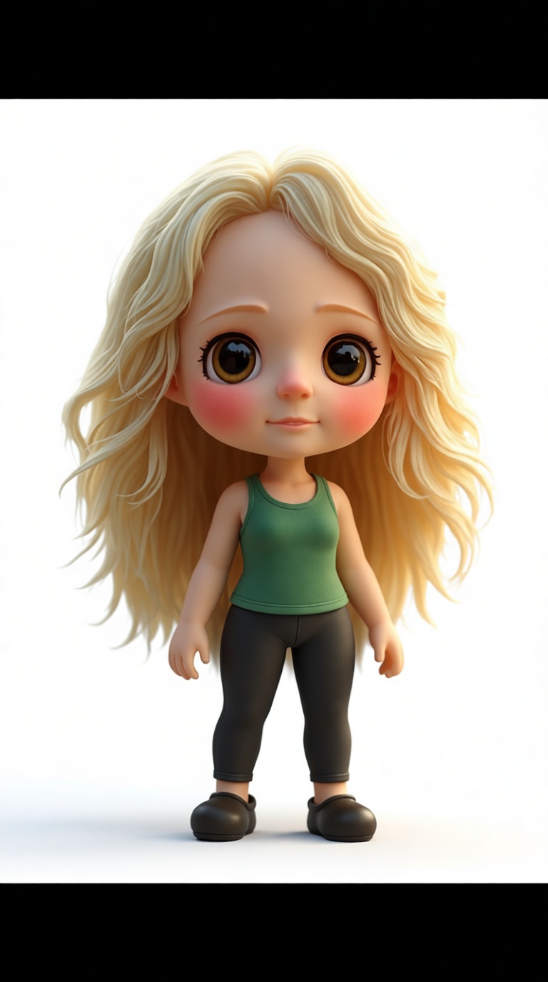 Chibi Blonde Girl Figurine free 3D printable STL