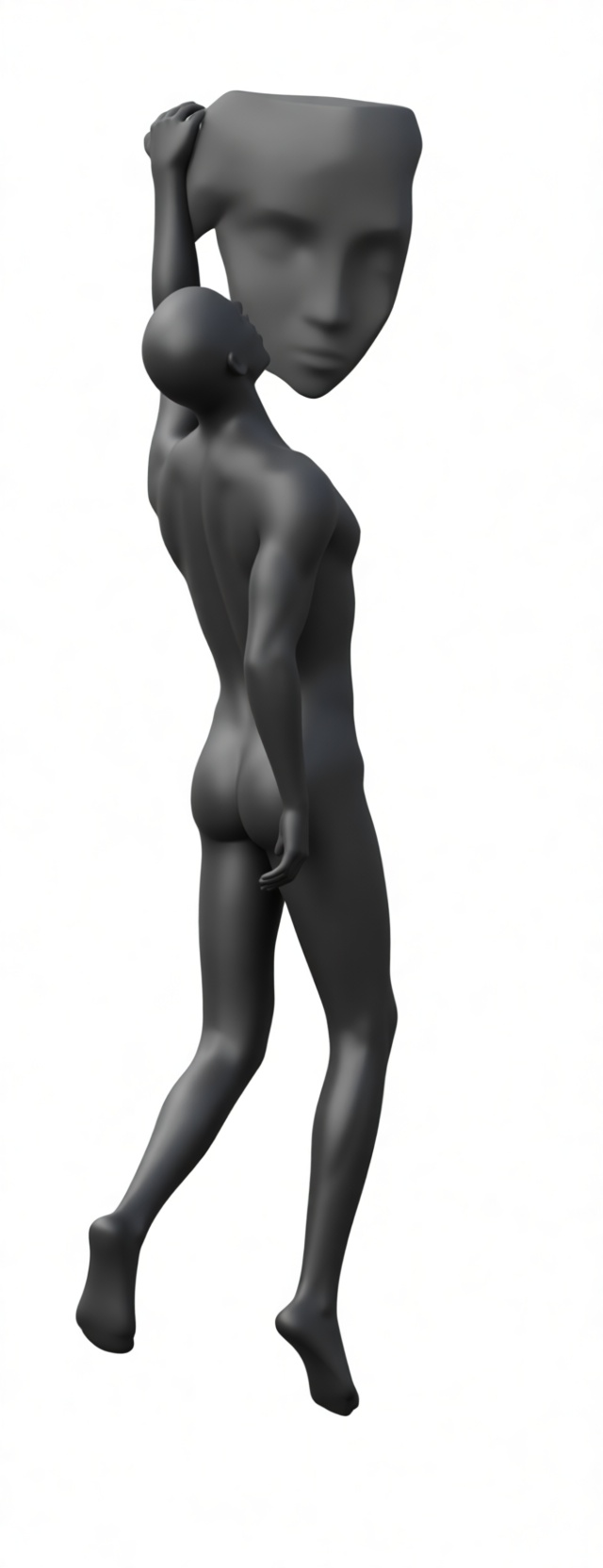Surreal Mask Holder Sculpture free 3D printable STL