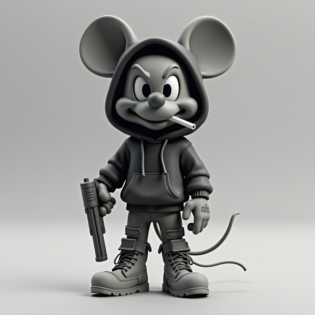 Tough Cartoon Mouse free 3D printable STL