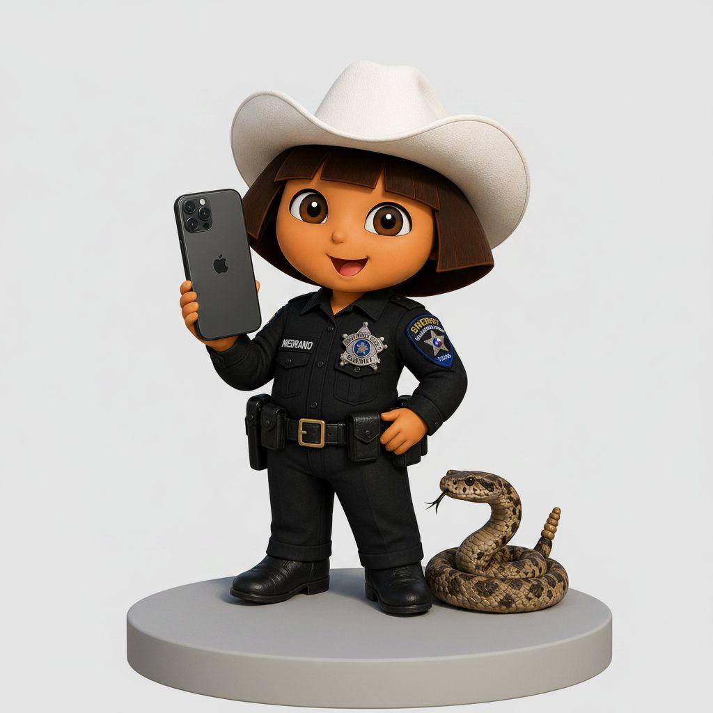 Dora Sheriff Figurine free 3D printable STL