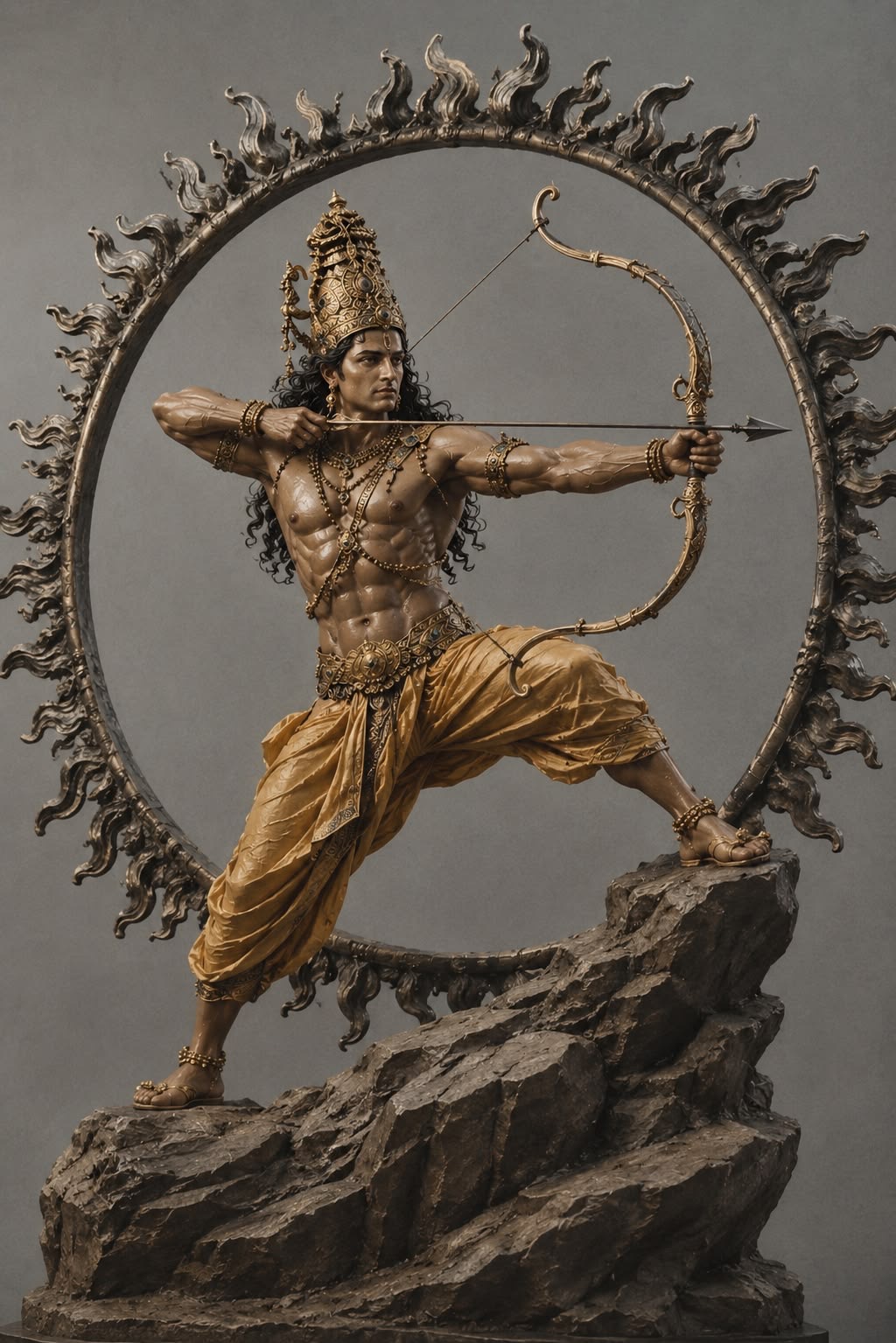 Arjuna Warrior Figurine free 3D printable STL