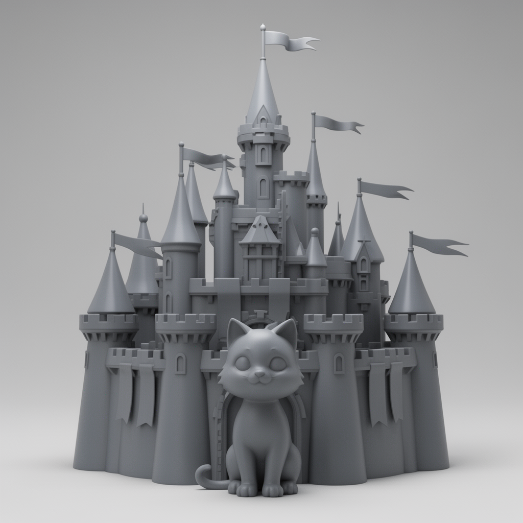 Cute Kitten Figurine free 3D printable STL