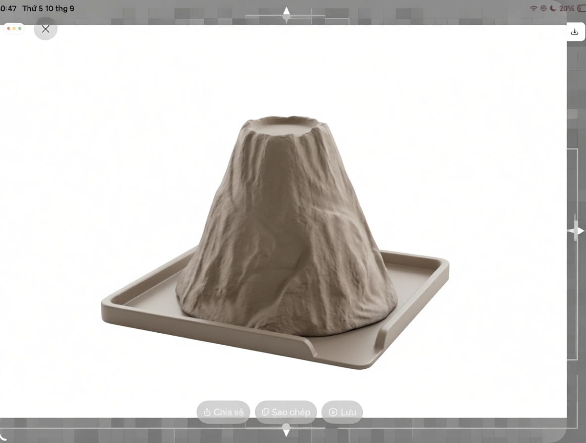 Volcano Model free 3D printable STL