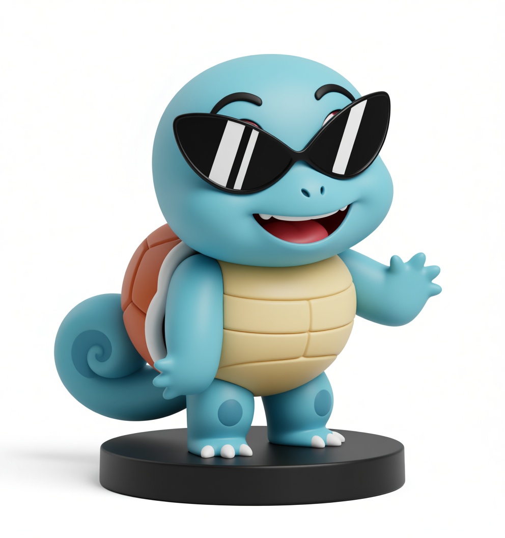 Squirtle Figurine free 3D printable STL