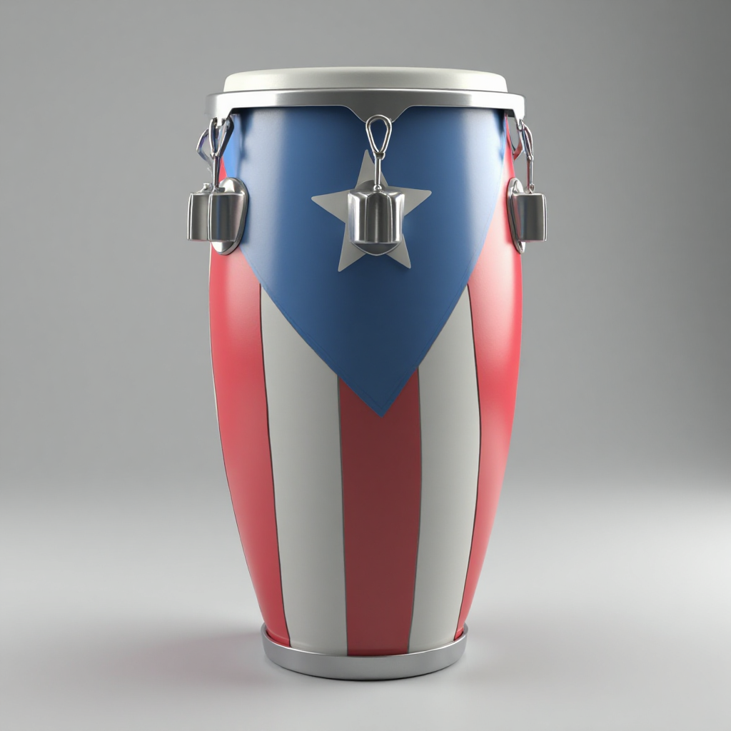 Puerto Rican Conga Drum free 3D printable STL