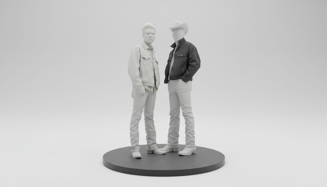 Cowboy Duo Figures free 3D printable STL
