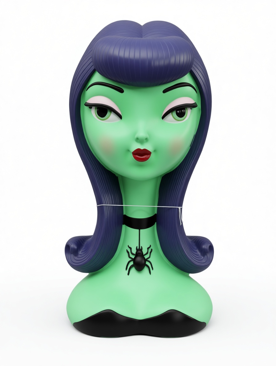 Witchy Green Bust free 3D printable STL