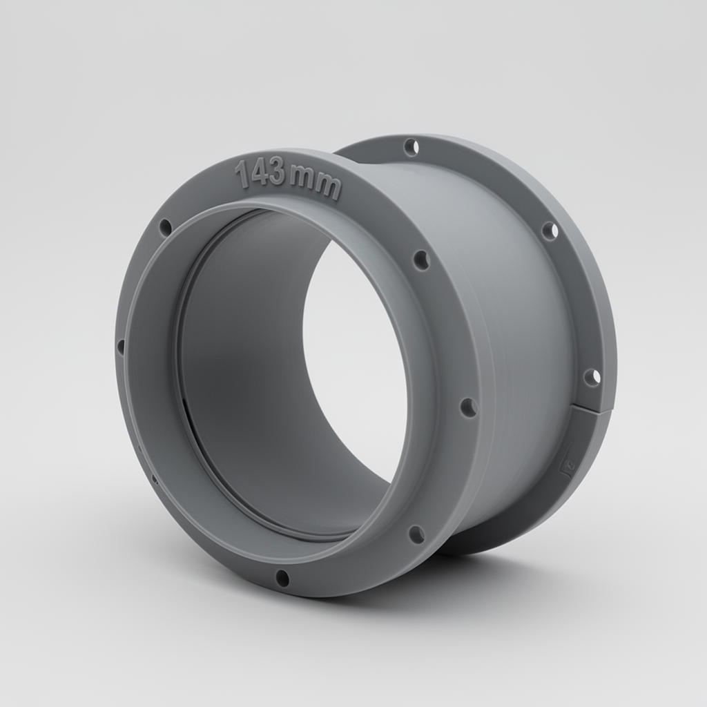 143mm Duct Flange free 3D printable STL