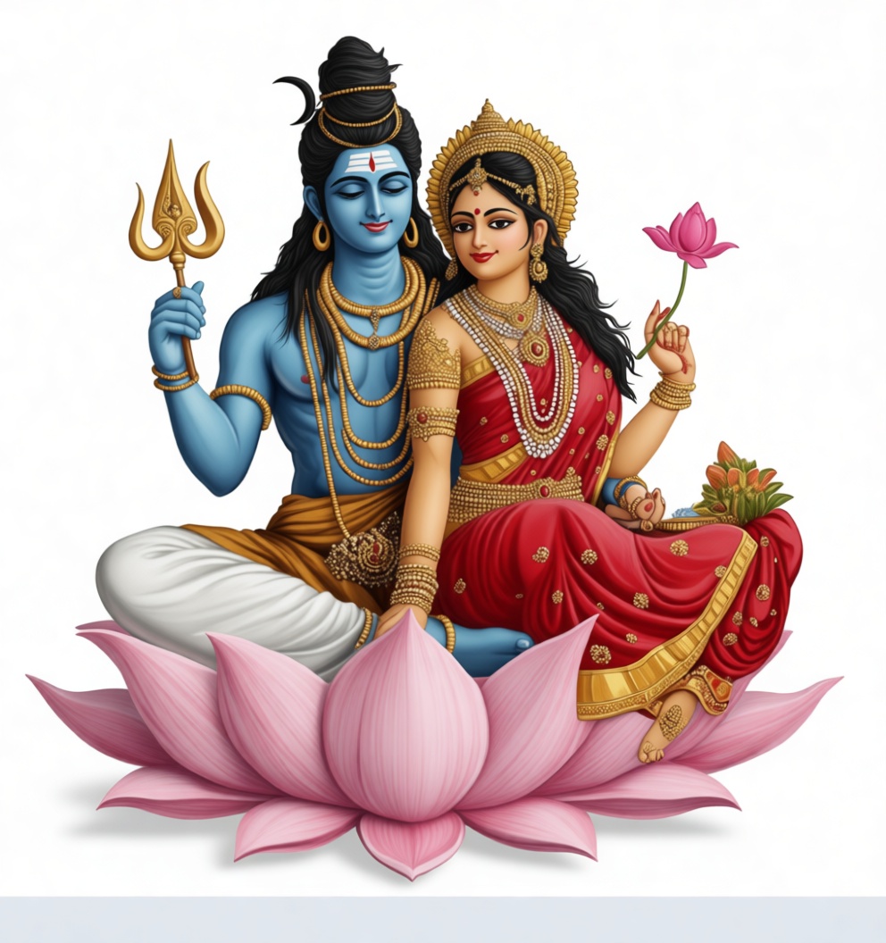 Shiva Parvati Figurine free 3D printable STL