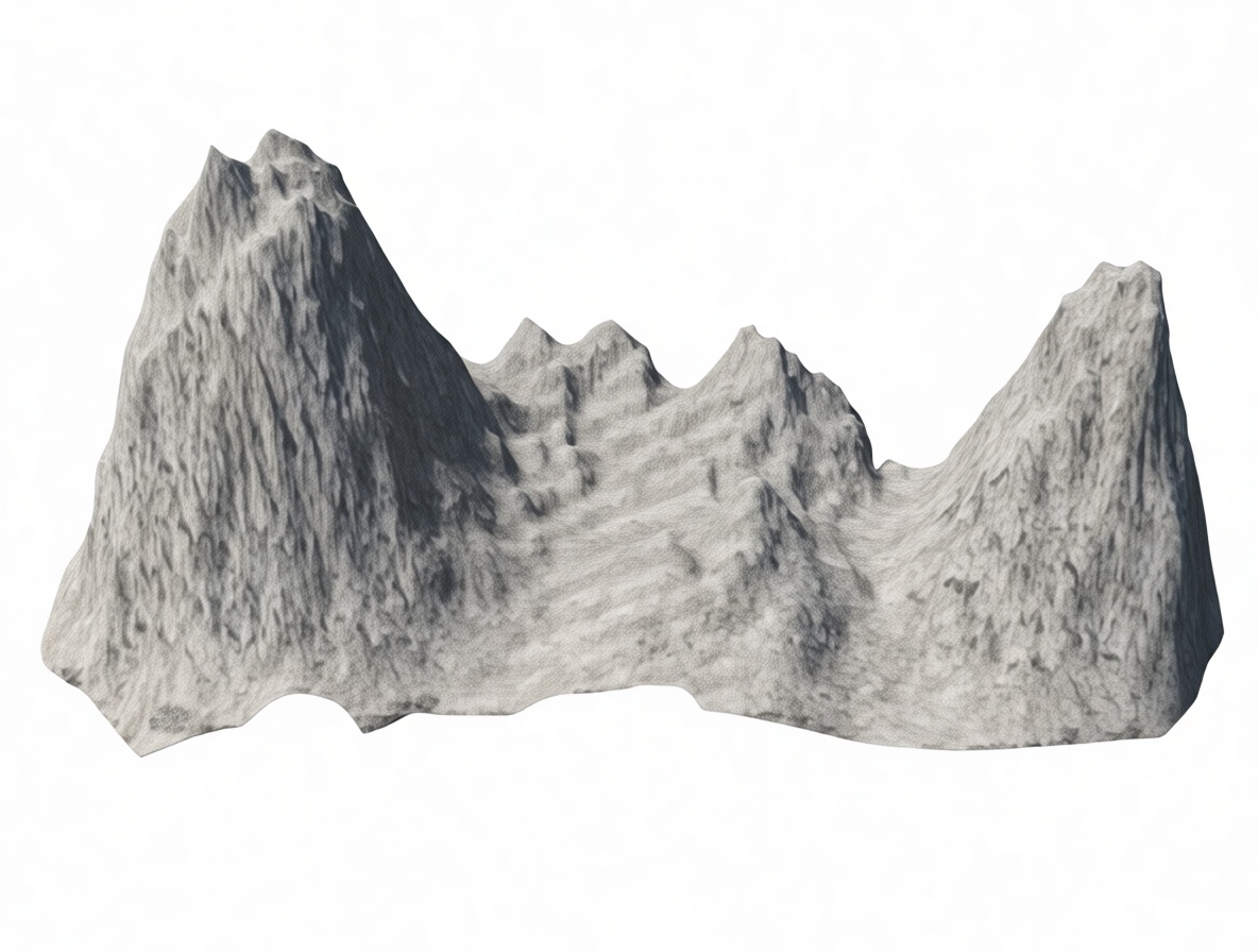 Mountain Terrain Model free 3D printable STL