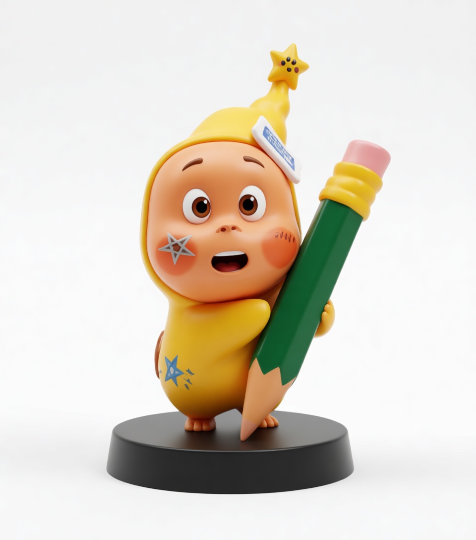 Cute Star Costume Figurine free 3D printable STL