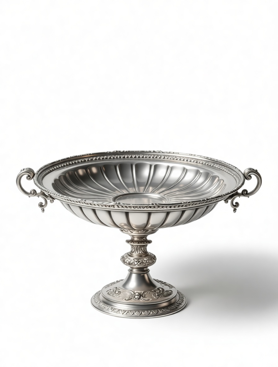 Ornate Silver Compote free 3D printable STL