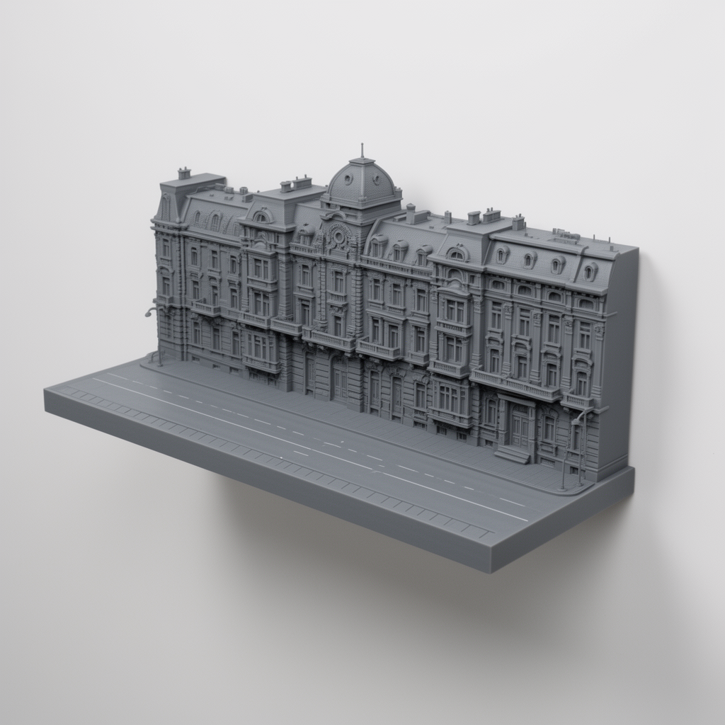 Budapest Street Shelf free 3D printable STL