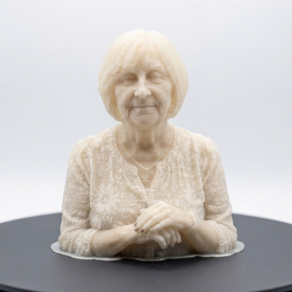 Elderly Woman Bust free 3D printable STL