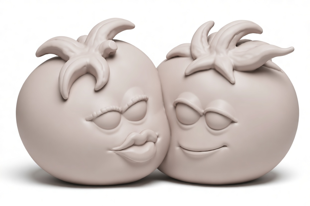 Tomato Couple Figurines free 3D printable STL