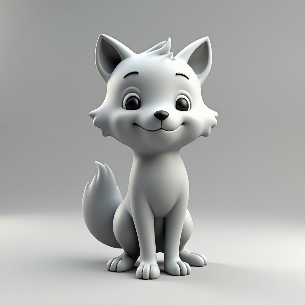 Cute Cartoon Fox Figurine free 3D printable STL