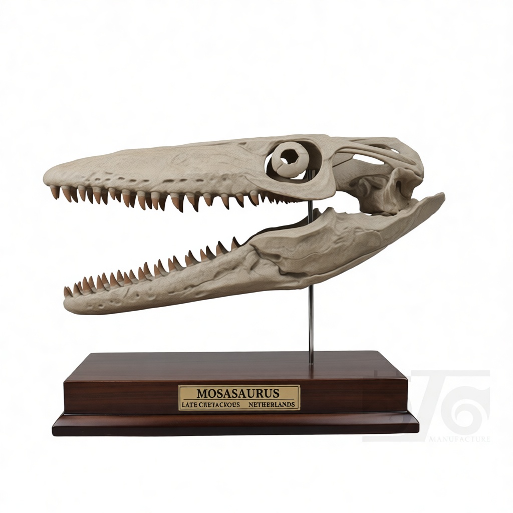 Mosasaurus Skull Model free 3D printable STL