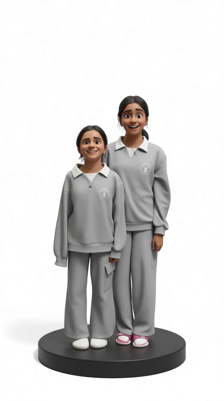 Two Girls Figurine free 3D printable STL