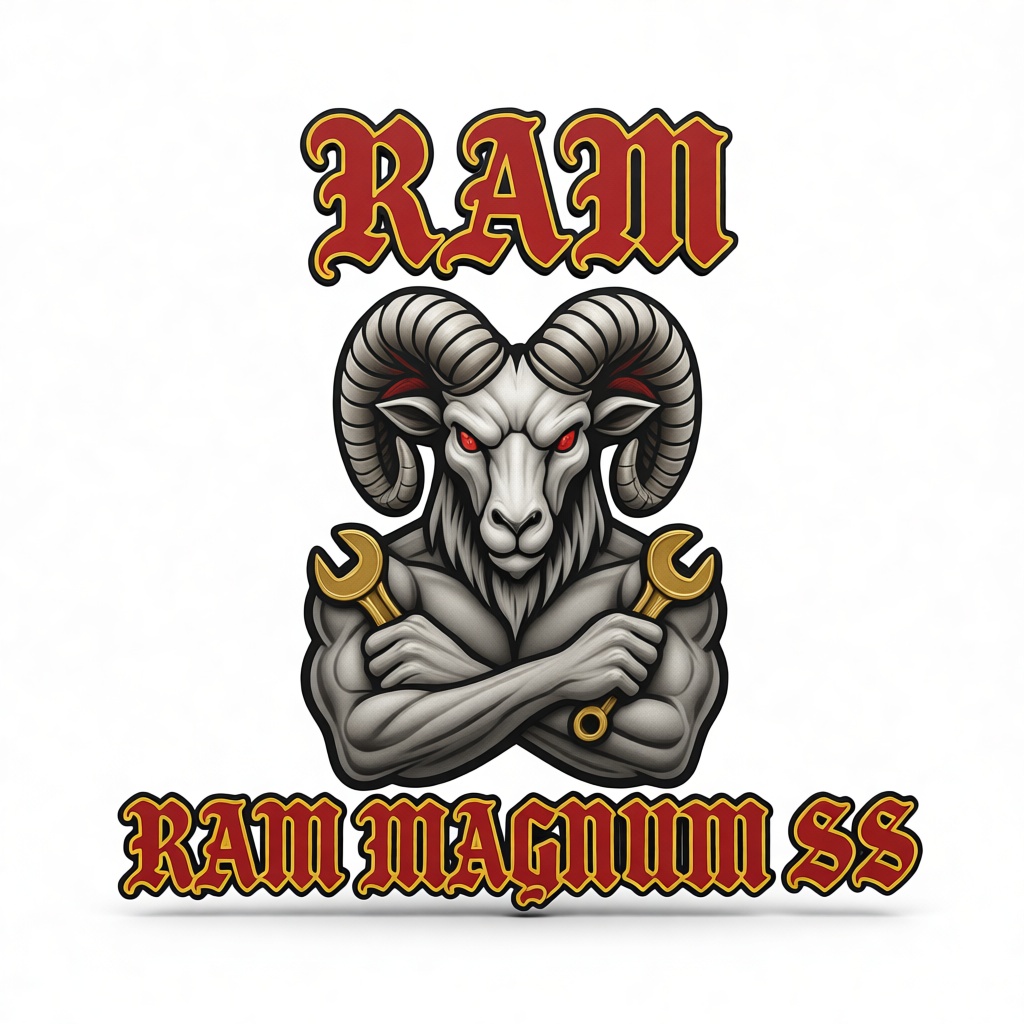 Ram Magnum SS Emblem free 3D printable STL