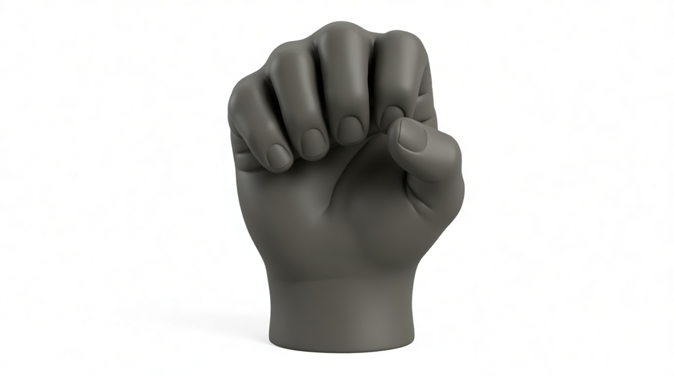 Clenched Fist Sculpture free 3D printable STL