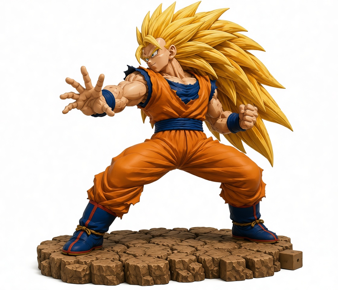 Goku Super Saiyan 3 Figurine free 3D printable STL