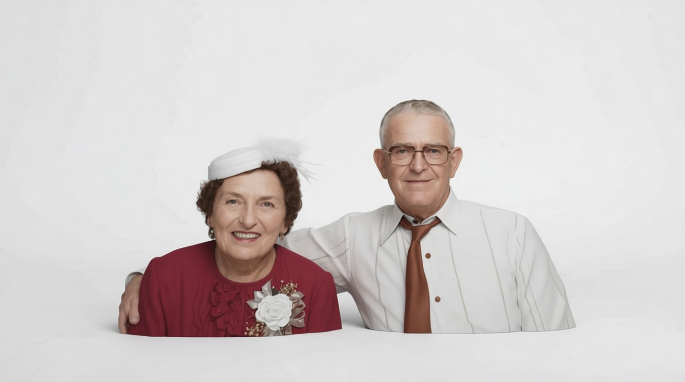 Elderly Couple Bust free 3D printable STL