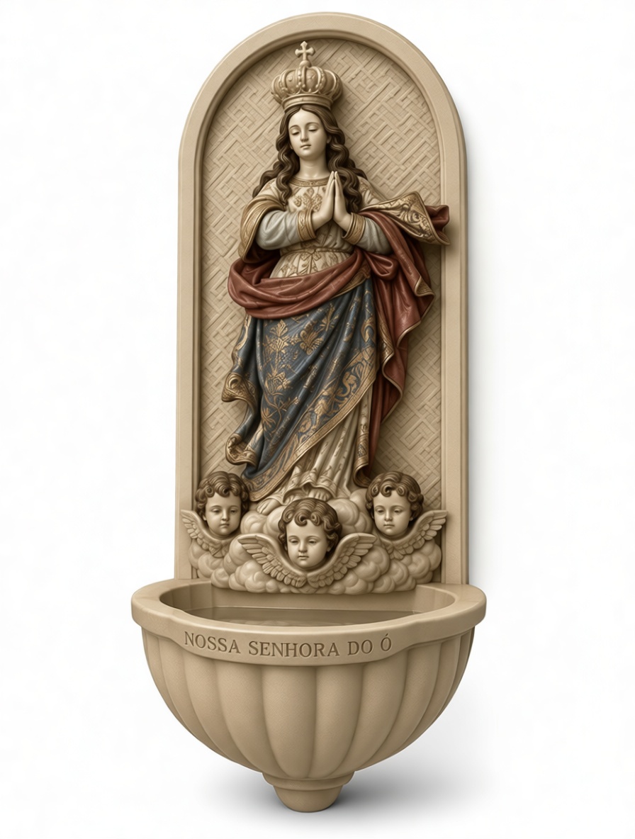 Nossa Senhora do Ó Statue free 3D printable STL