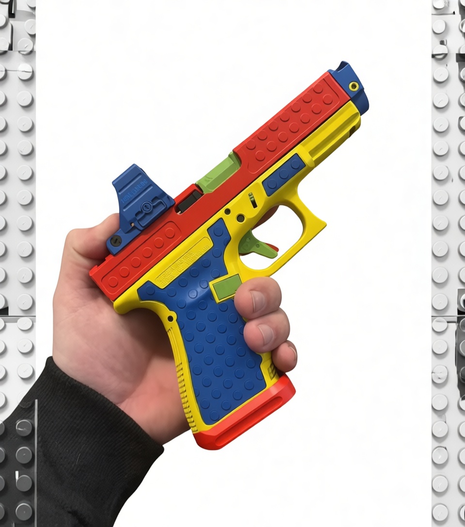 Glock 17 LEGO Style Model free 3D printable STL