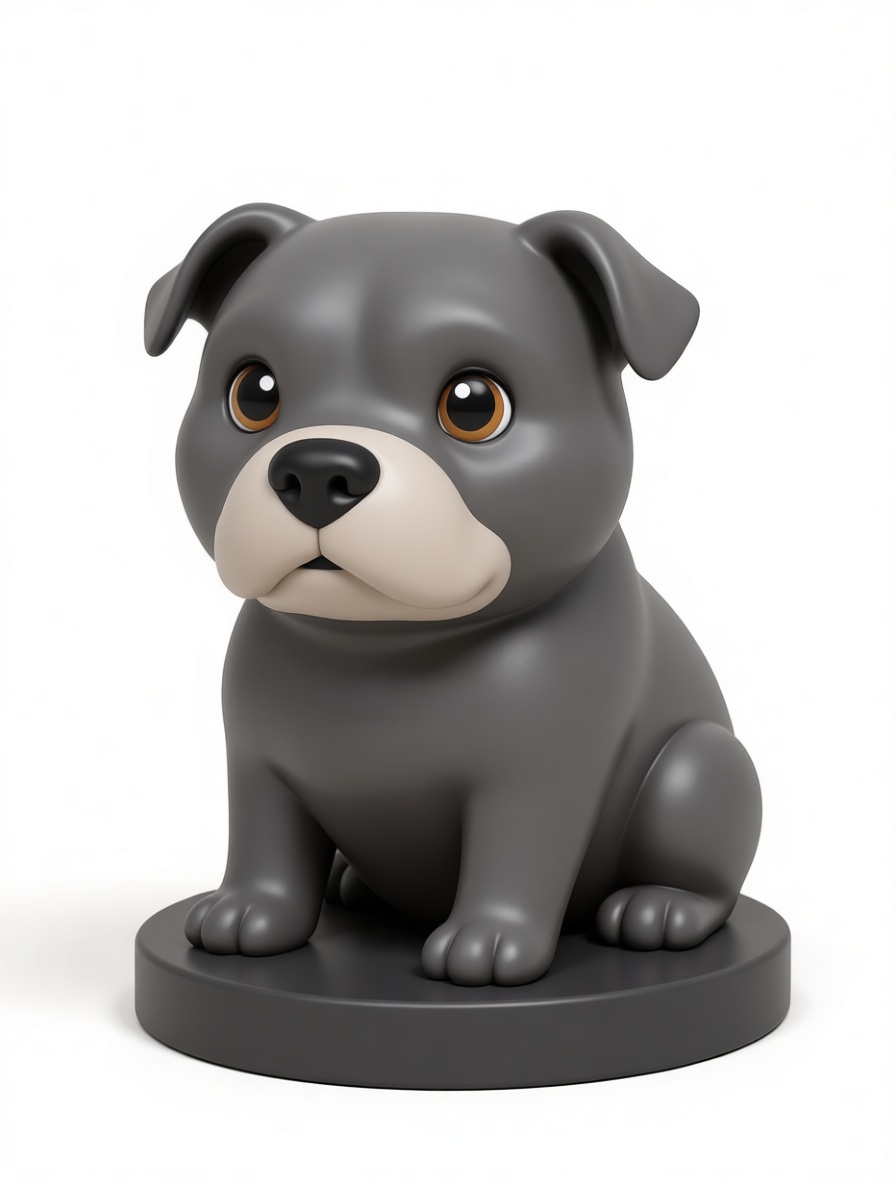 Staffordshire Bull Terrier Figurine free 3D printable STL