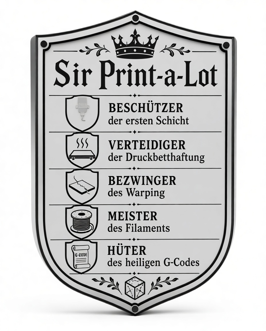 Sir Print-a-Lot Plaque free 3D printable STL
