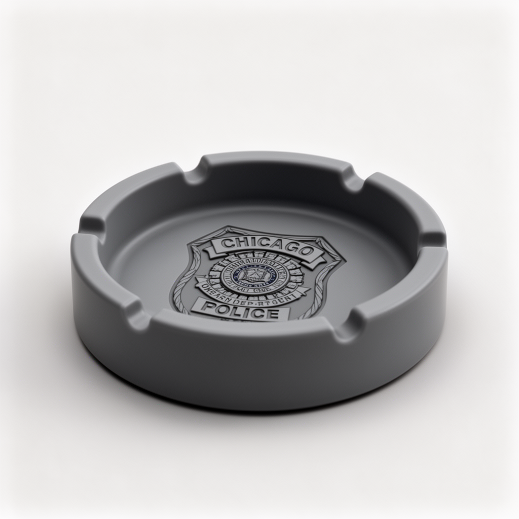 Chicago Police Ashtray free 3D printable STL