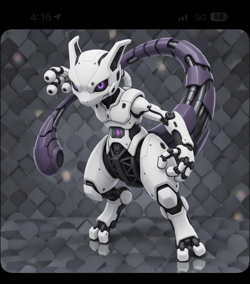 Mewtwo Robot Figurine free 3D printable STL