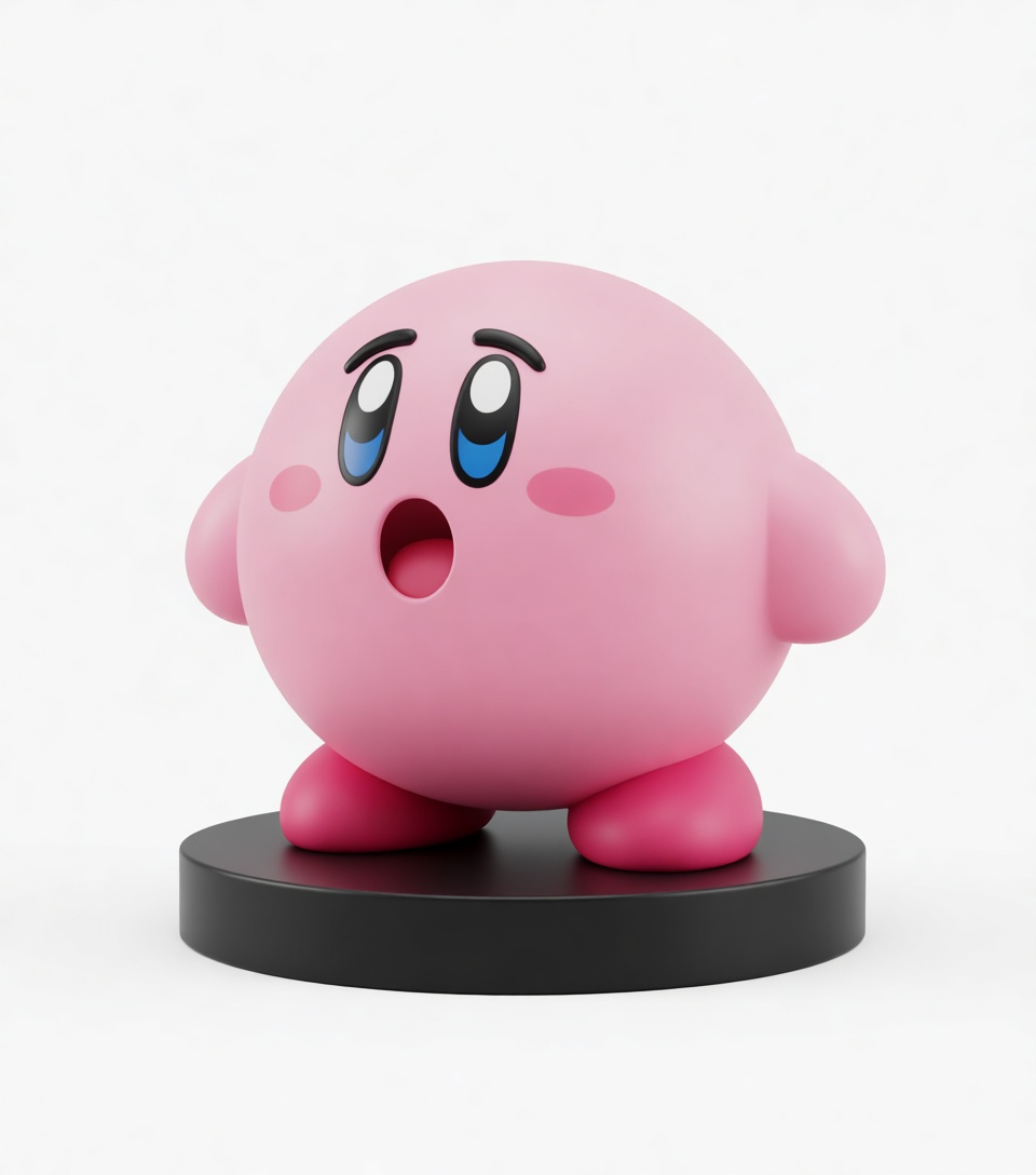 Kirby Figurine free 3D printable STL