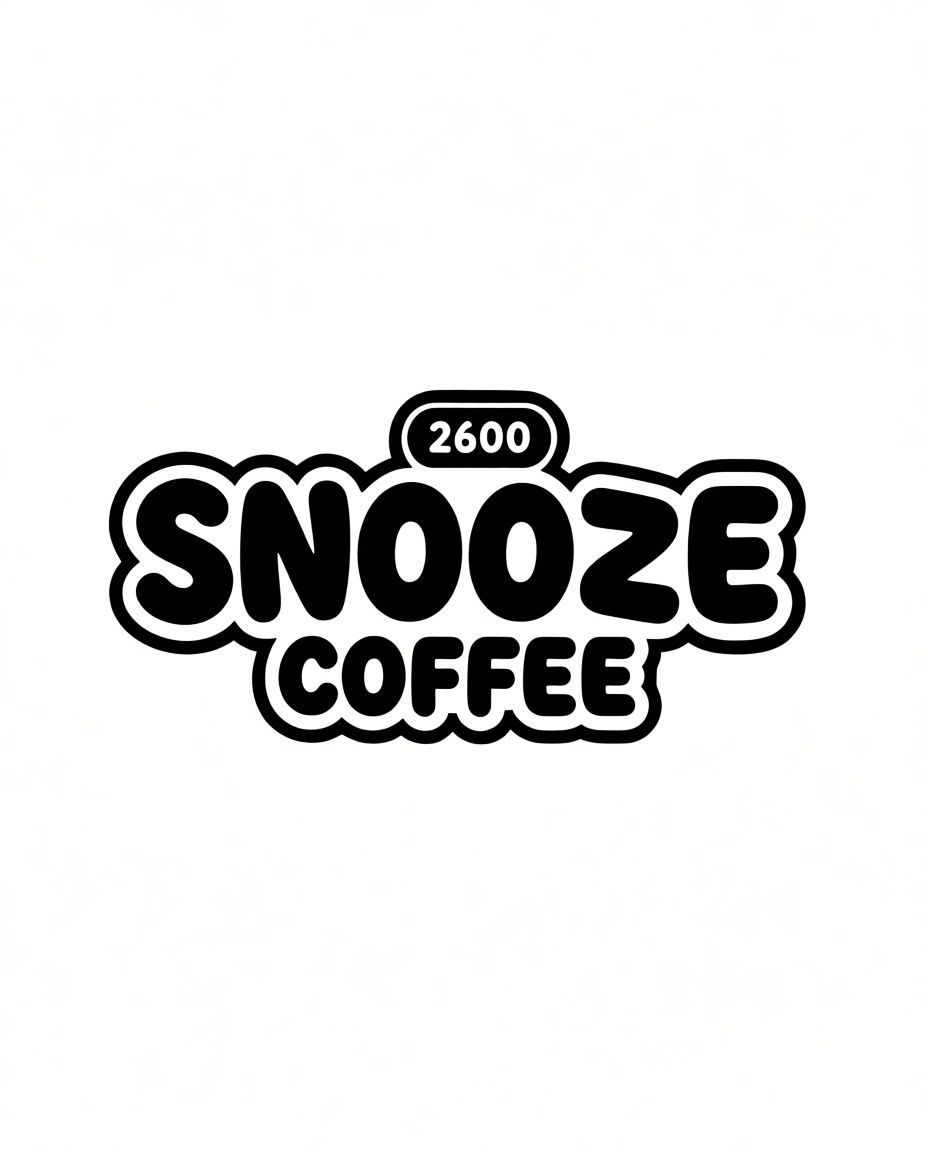 Snooze Coffee Logo free 3D printable STL