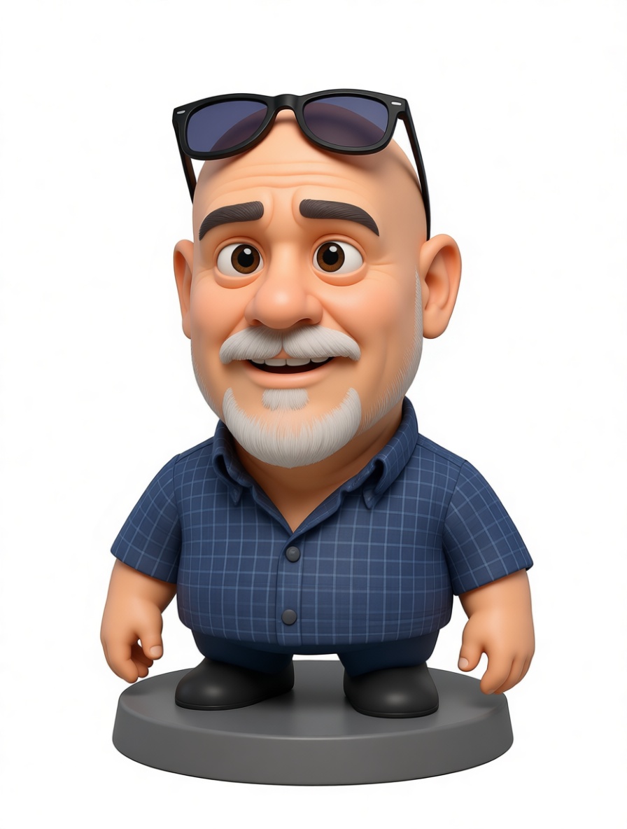 Cartoon Grandpa Figurine free 3D printable STL