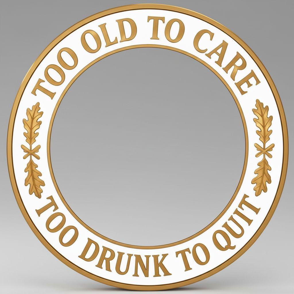 Too Old To Care Plaque free 3D printable STL