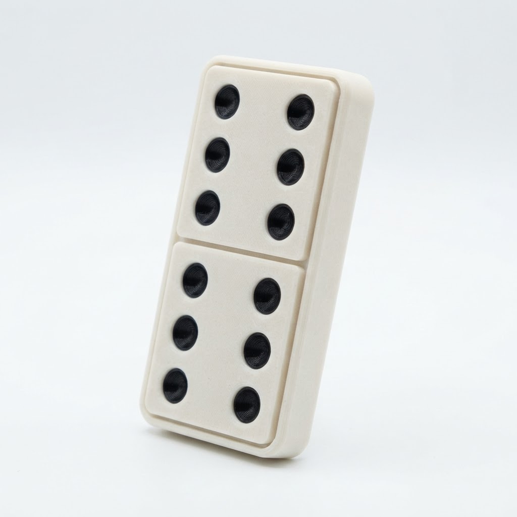 Domino Tile Model free 3D printable STL
