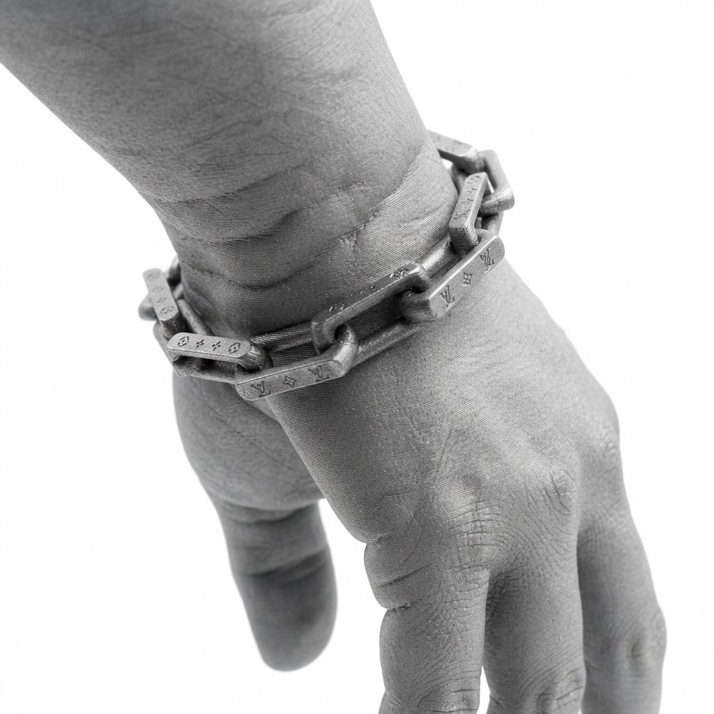 Louis Vuitton Chain Bracelet free 3D printable STL