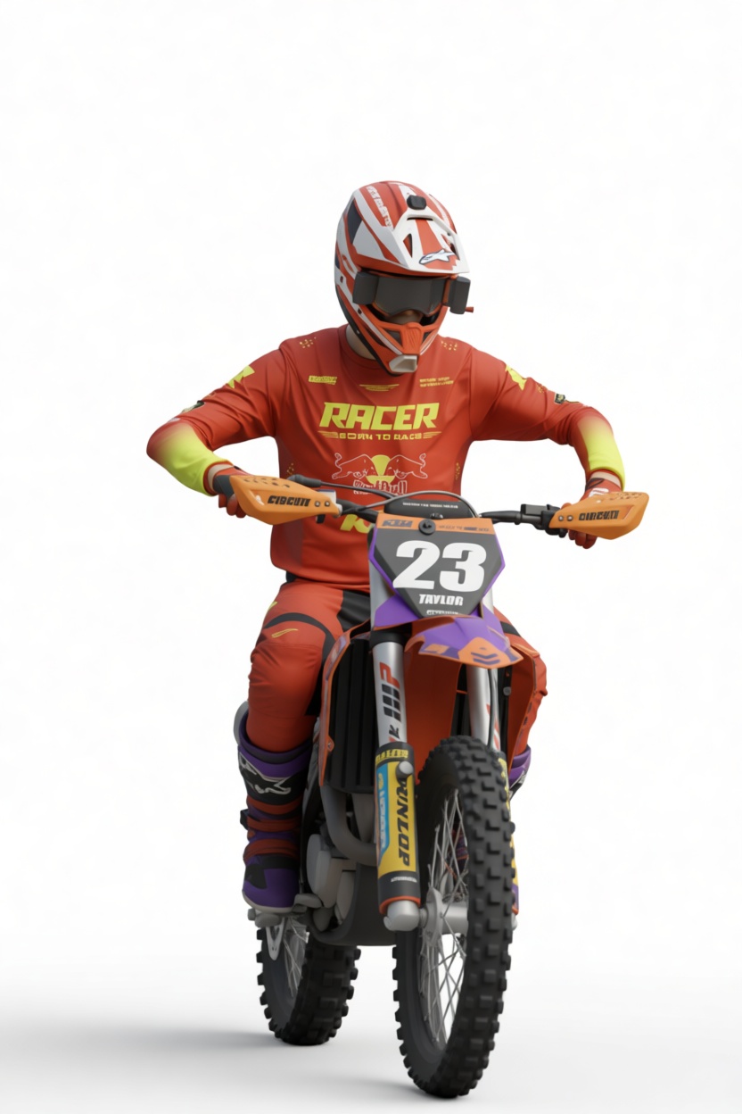 Motocross Rider Figurine free 3D printable STL