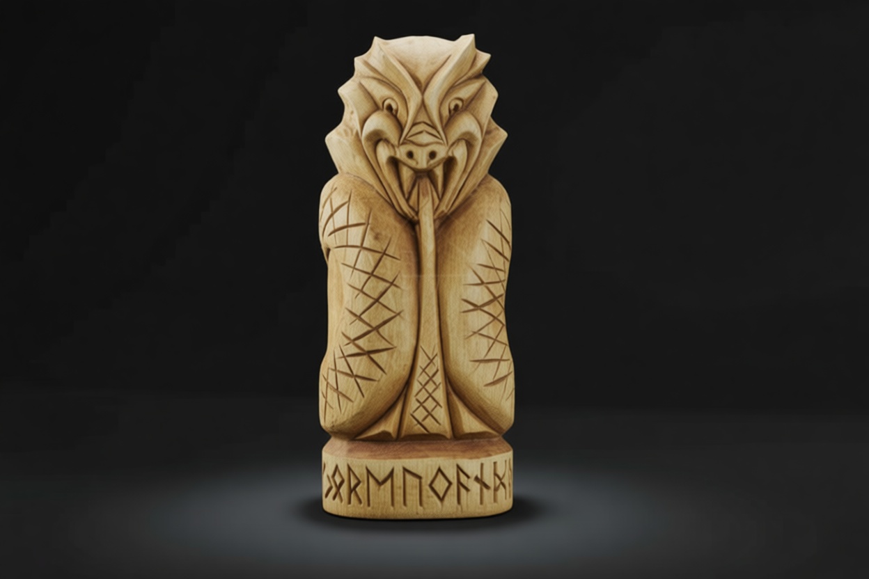 Viking Dragon Totem Figurine free 3D printable STL