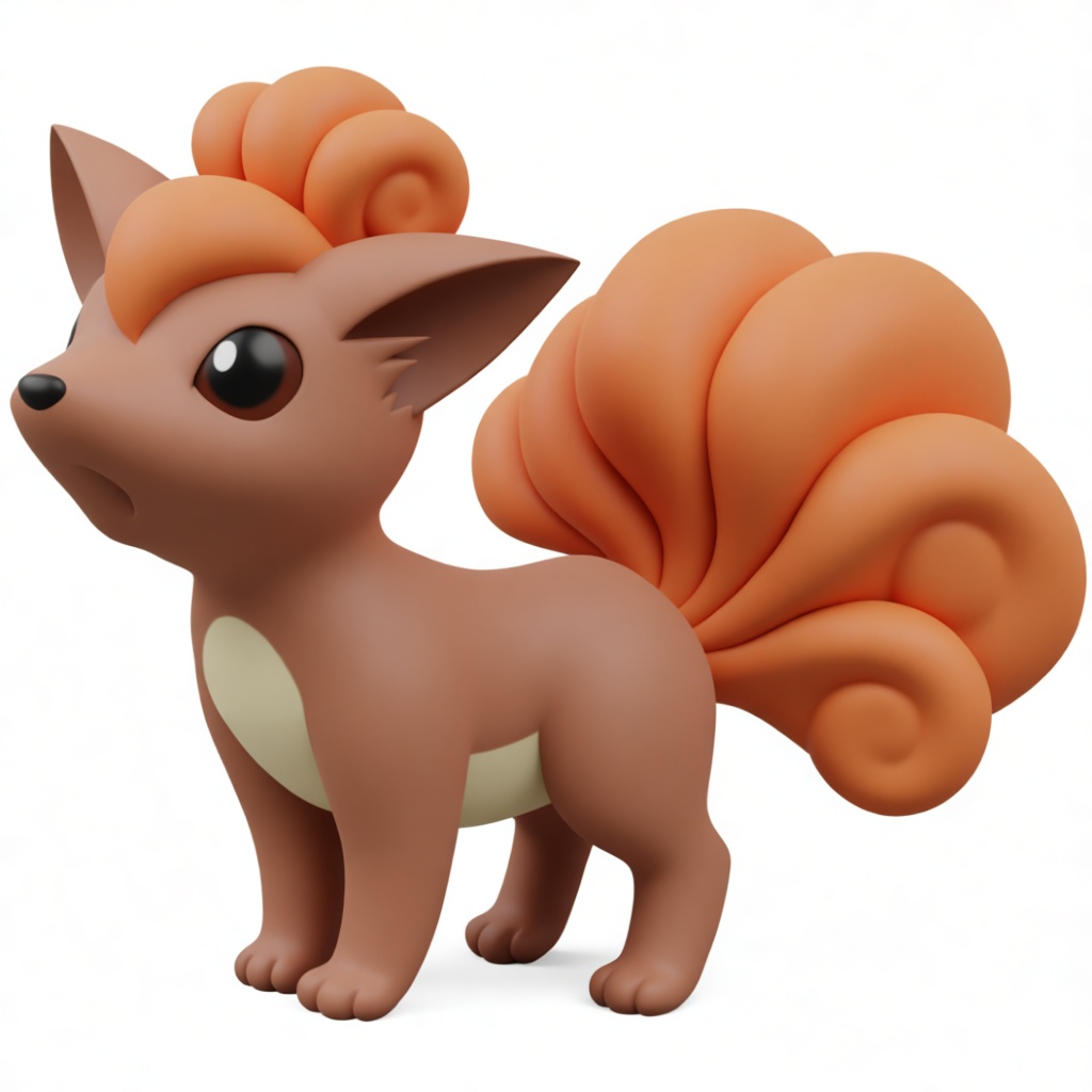 Vulpix Figurine free 3D printable STL