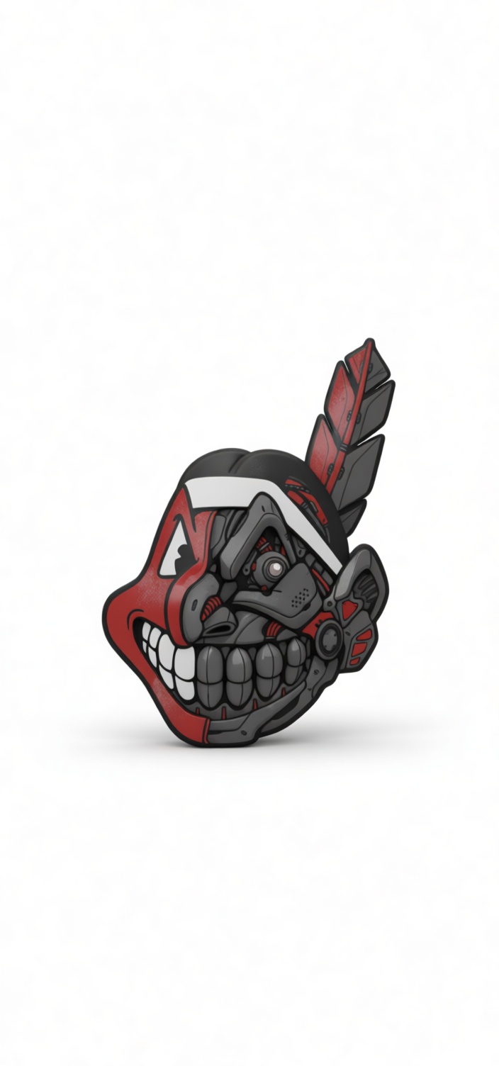 Cleveland Indians Cyborg Mascot free 3D printable STL