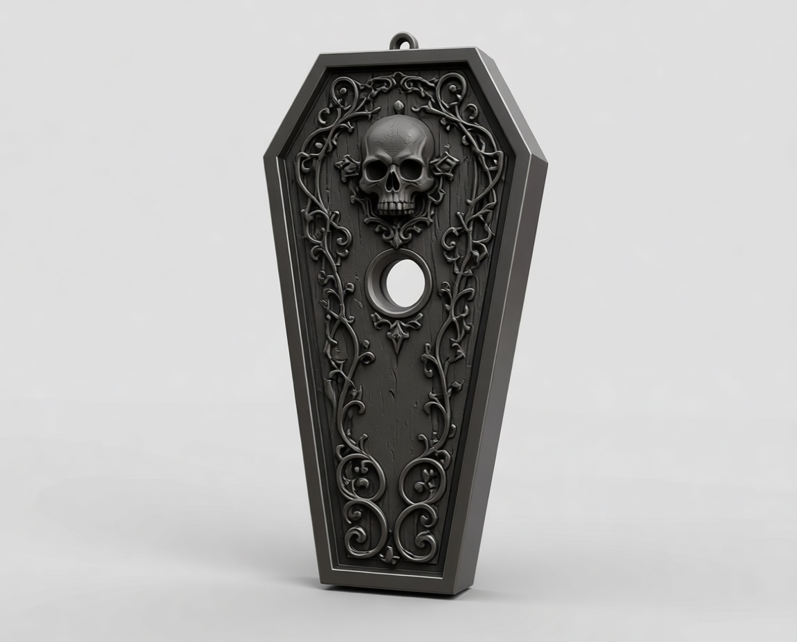 Skull Coffin Shield free 3D printable STL