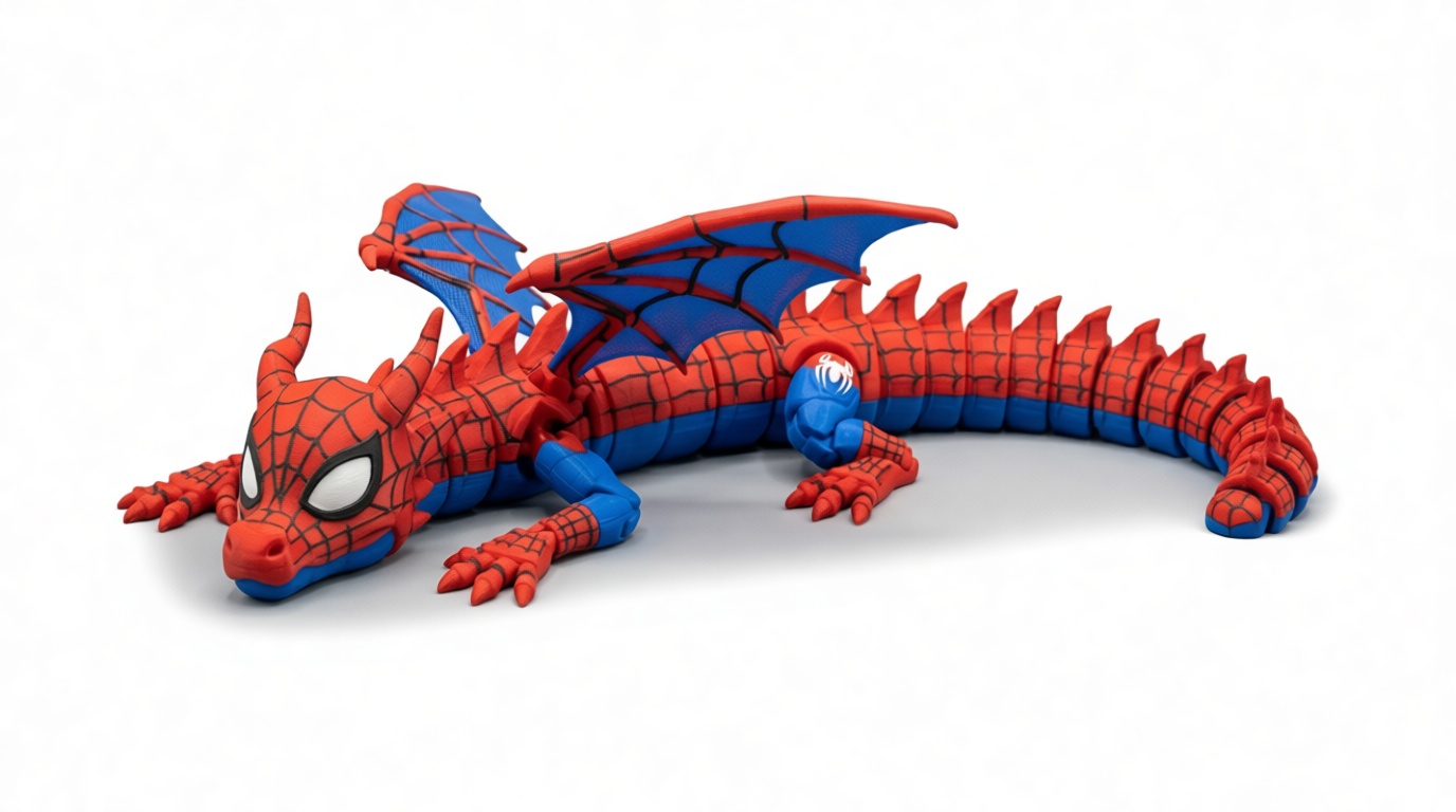 Spider-Man Dragon Figurine free 3D printable STL