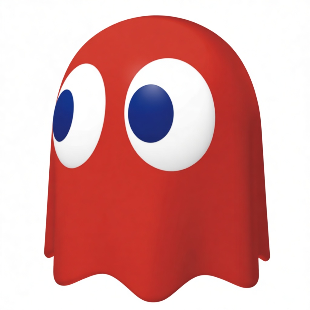 Blinky Pac-Man Ghost Figurine free 3D printable STL