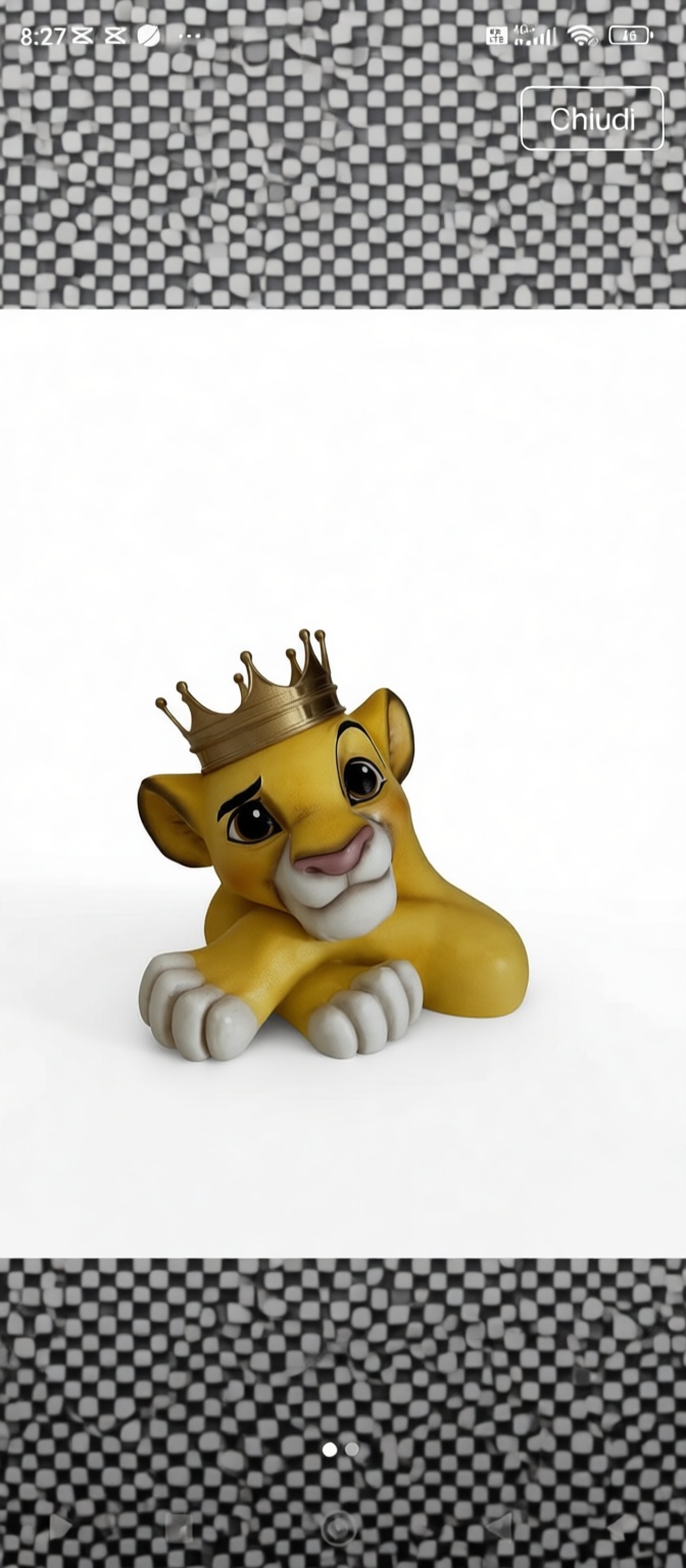 Simba Cub Figurine free 3D printable STL