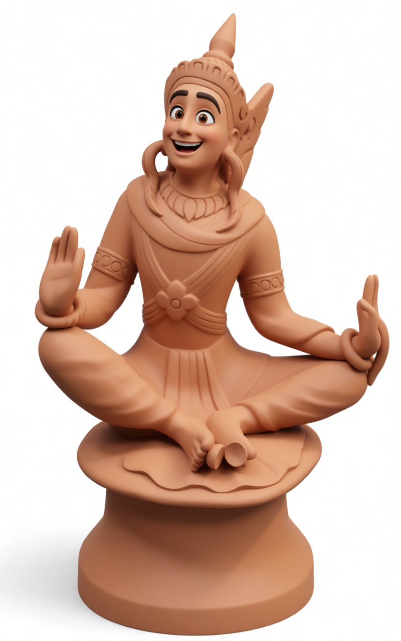 Shiva Meditation Statue free 3D printable STL