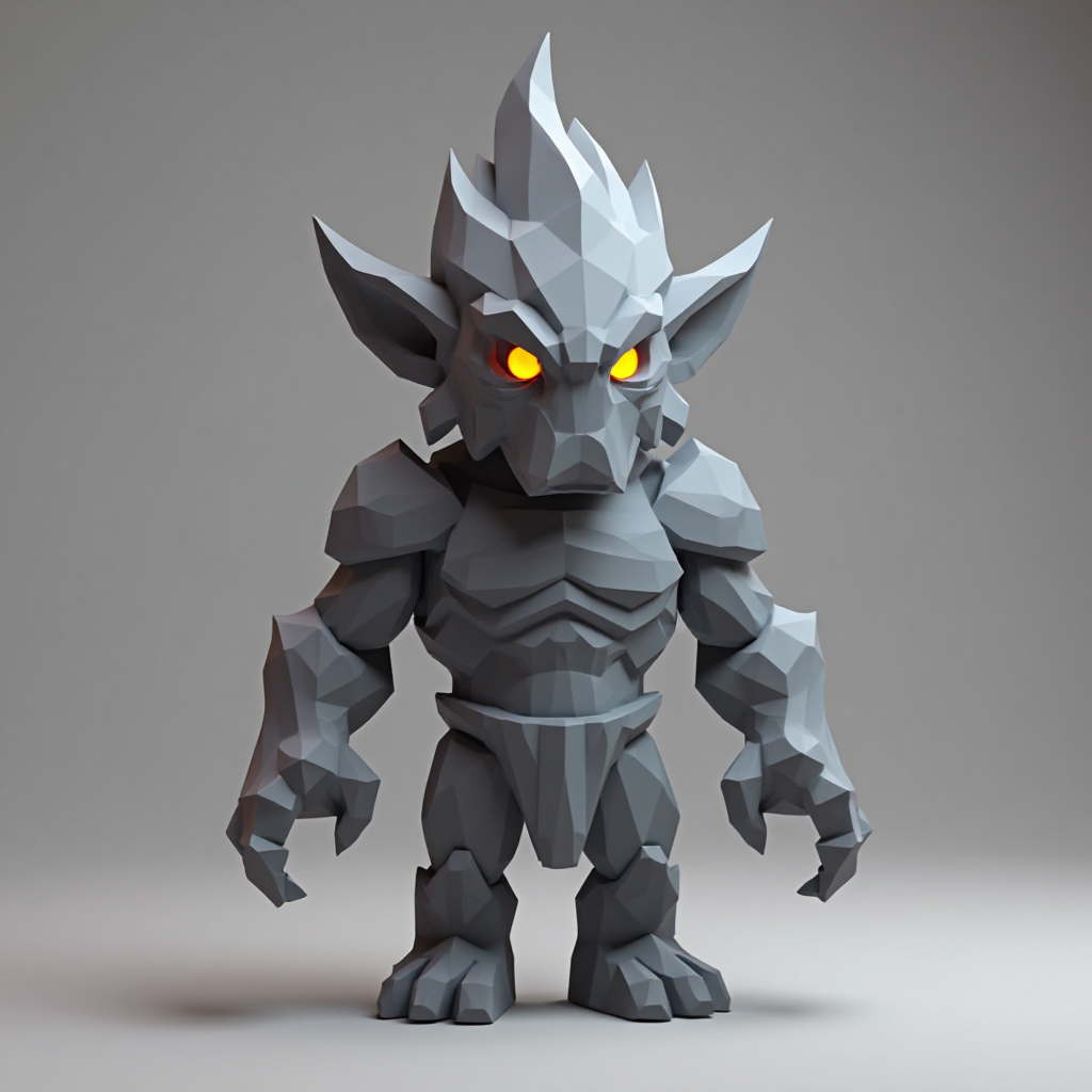 Flame Orc Figurine free 3D printable STL