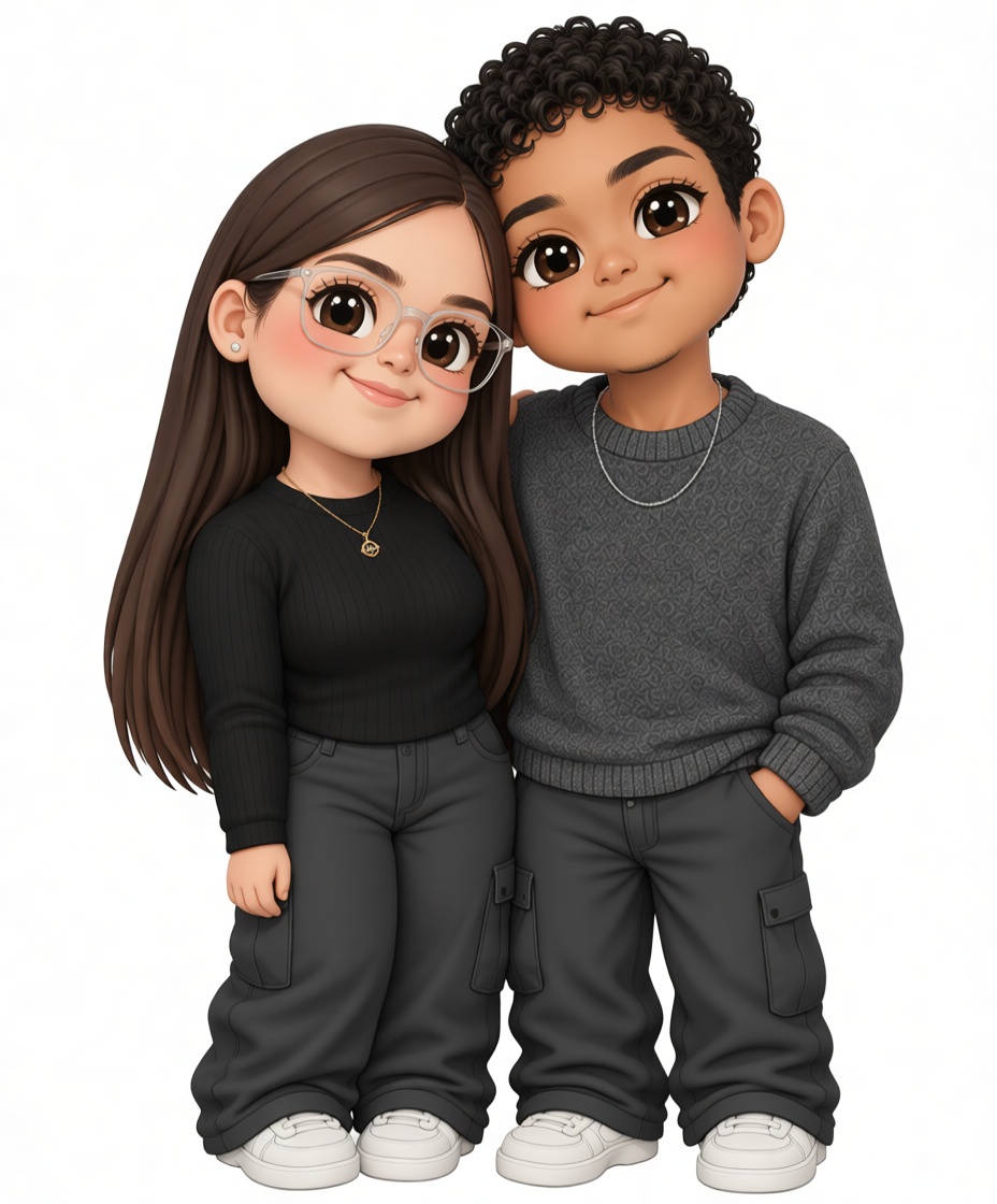 Cute Couple Figurines free 3D printable STL